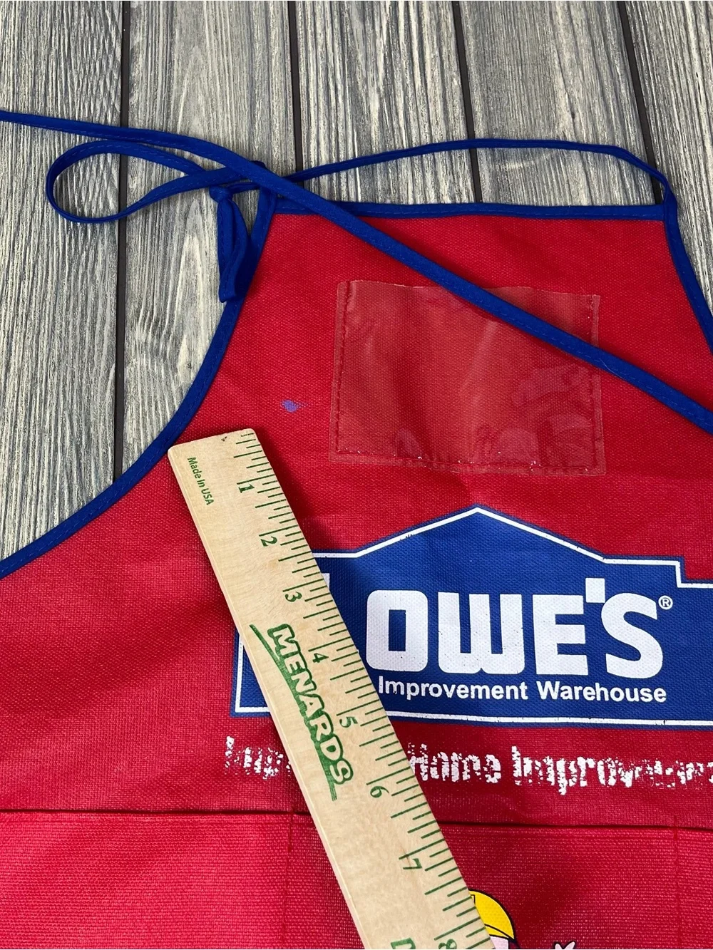 Vintage Lowe's x Bob the Builder Kids Red Apron Vest